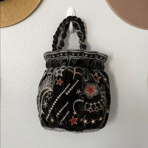 BNWT JOHNNY WAS CALLISTO VELVET POUCH